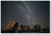 Perseids Over The VLT - NEW Astronomy Science Poster