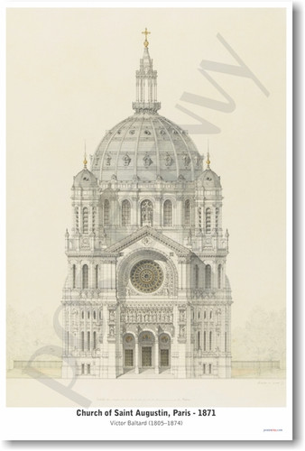Church of Saint Augustin Paris - 1871