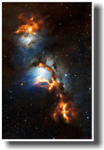 Interstellar Plasma Cloud in Space - Astronomy Classroom Science Poster
