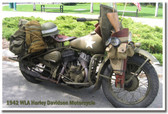 1942 WLA Harley Davidson Motorcycle