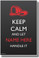 PosterEnvy - Keep Calm and Let Fire Fighter Helmet Handle It - Custom Poster