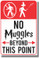 No Muggles Beyond This Point - Magic Harry Potter Funny Humor PosterEnvy Poster 