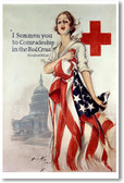 I Summon You to the Comradeship of the Red Cross - NEW Vintage WW2 Reprint Poster
