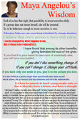Maya Angelou's Wisdom 2 - NEW Famous Person Poster