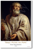 Saint Peter as Pope 1612 - Peter Paul Rubens - NEW Fine Arts Poster