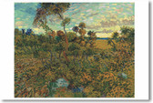 Sunset at Montmajour - 1888 - Van Gogh - NEW Fine Arts Poster
