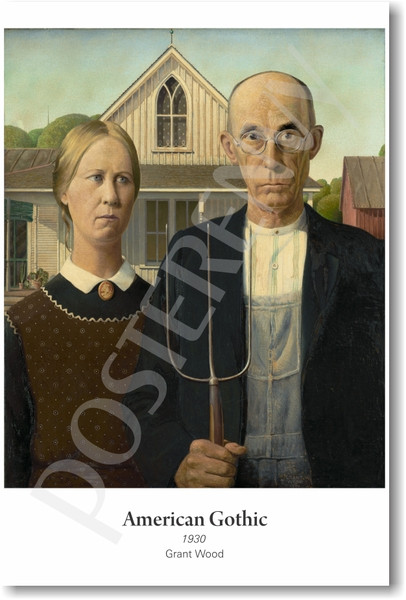American Gothic 1930 - Grant Wood - PosterEnvy.com