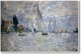 The Boats Regatta at Argenteuil 1874 - Claude Monet