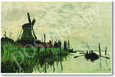 Moulin a Zaandam 1872 - Claude Monet