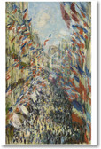 La rue Montorgueil a Paris - Celebration of June 30, 1878 - Claude Monet