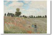 Poppy Field 1873  - Claude Monet