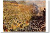 Carnaval Boulevard des Capucines 1873 - Claude Monet