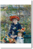 Two Sisters on the Terrace 1881 - Pierre Auguste Renoir