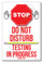 Stop Sign - Do Not Disturb - Testing in Progress - Classroom PosterEnvy Poster