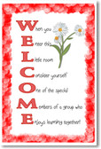 WELCOME - NEW Classroom Motivational Poster
