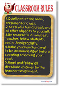 Classroom Rules #10 - NEW Classroom Motivational Poster