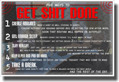 Get Shit Done - Dark  - NEW Motivational Poster