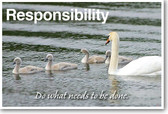 Responsibility: Do What Needs To Be Done - NEW Classroom Motivational Poster