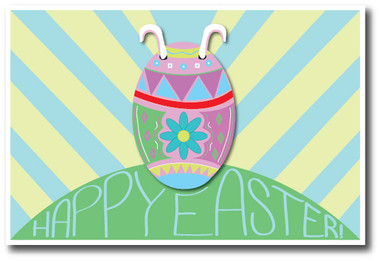 Easter Bunny hiding in an Easter Egg - Happy Easter PosterEnvy Holiday Poster