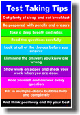 Test Taking Tips #2 - Students School Teachers Classroom Management PosterEnvy Poster