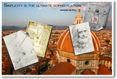 "Simplicity is the ultimate sophistication" - Leonardo Da Vinci - Classroom Motivational Poster (cm092)