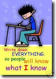 Write Down Everything So People Will Know What I Know - Classroom Motivational Poster Print Gift