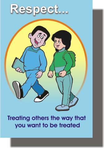 Respect... Treating Others - Classroom Motivational Poster Print Gift