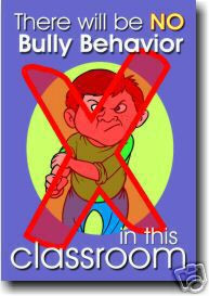 NEW World Classroom Anti-Bullying Motivational Behavior POSTER NO BULLY ZONE 