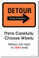 DETOUR (Drugs & Alcohol) Think Carefully, Choose Wisely - Classroom Health Poster Print Gift