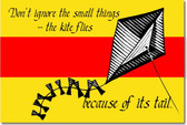 Don't Ignore the Small Things..The Kite Flies Because of Its Tail - Classroom Motivational Poster Print Gift