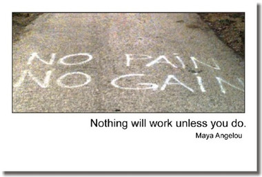 Nothing Will Work Unless You Do - Maya Angelou - Classroom Motivational Quote Poster Print Gift