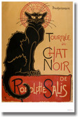 Tournée du Chat Noir de Rodolphe Salis - NEW Vintage Reprint Poster