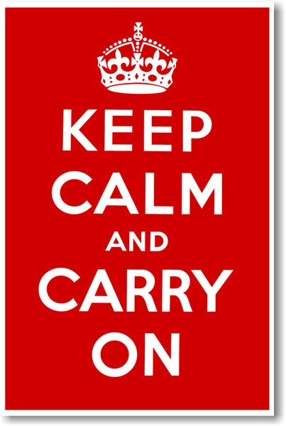 Keep Calm And Carry On New Vintage Reprint Poster Posterenvy Com