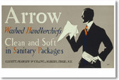 Arrow Washed Handkerchiefs - Vintage Reprint Poster