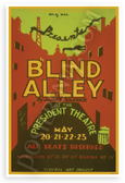Blind Alley by James Warwick Federal Theatre Project Vintage 12x18 US Made Poster