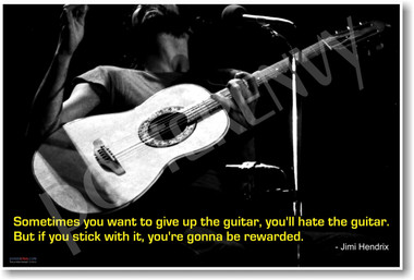PosterEnvy - Sometimes you want to give up the guitar - Jimi Hendrix
