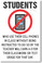 No Smart Phones in School - Students Who Use Their Cell Phones In Class - NEW Classroom PosterEnvy Poster