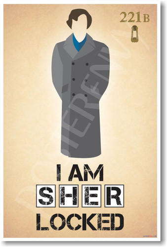 Sherlock Holmes - Sherlocked - 221B Baker Street Poster Print Gift