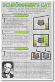 Schrodingers Cat - Classroom Science Poster Print Gift