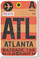 ATL - Atlanta Airport Tag - NEW World Travel Poster Print Gift