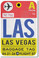 LAS - Las Vegas - Airport Tag - NEW World Travel Poster