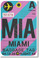 MIA - Miami - Airport Tag - NEW World Travel Poster (tr512)