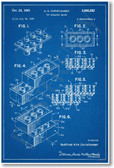  Lego Brick Patent - NEW Famous Invention Blueprint Poster (fa120)