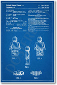 Lego Figure Patent - NEW Famous Invention Blueprint Patent Poster (fa121)