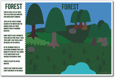 Forest - NEW World Habitat Ecosystems Poster (ms268)