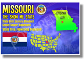 Missouri Geography - NEW U.S Travel Poster (tr534)