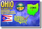 Ohio Geography - NEW U.S Travel Poster (tr542)