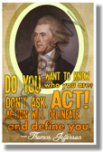 Do You Want To Know Who You Are? Thomas Jefferson - NEW Famous Person Poster (fp331)