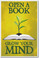 Open A Book Grow Your Mind - NEW Classroom Motivational Reading Poster (cm1023)