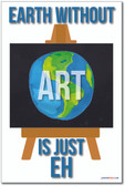 Earth without Art is Just Eh - NEW Humorous Sports Poster (hu258)